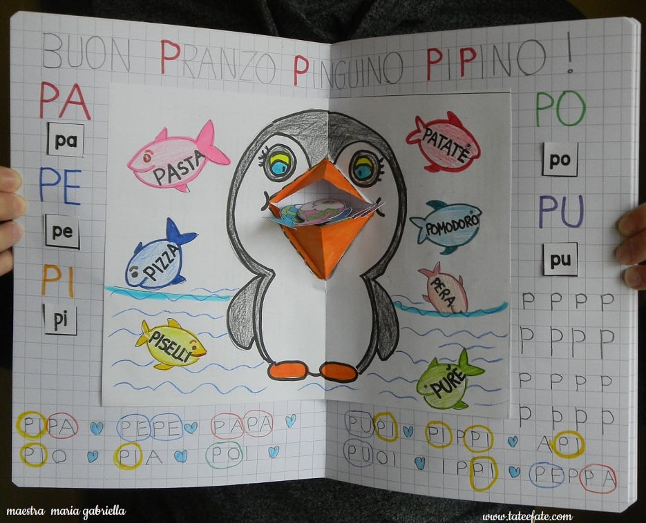 scheda didattica classe prima per imparare a leggere lavoro svolto in classe con i bambini dalla maestra Pilly Pilly