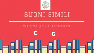 Suoni simili C - G scheda didattica da scaricare