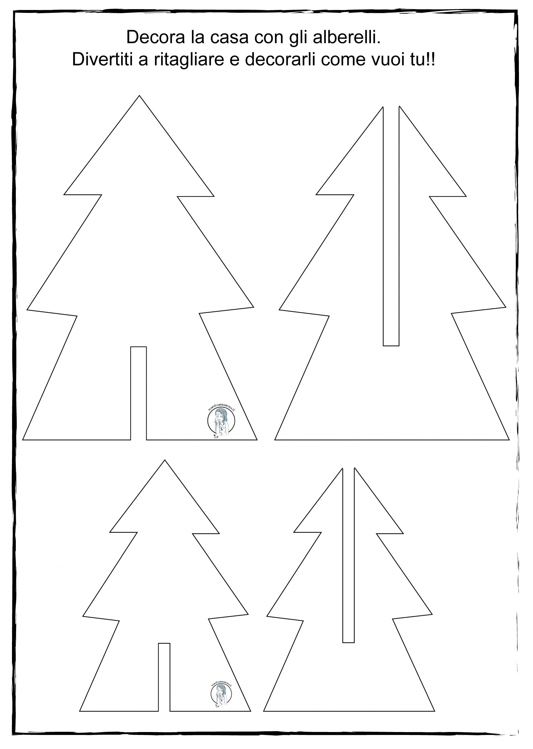 decorazione di natale albero di carta