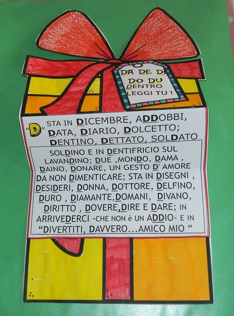 da de di do du attività didattica scheda alunni scuola primaria attività sul quaderno lettera consonante d da de di do du