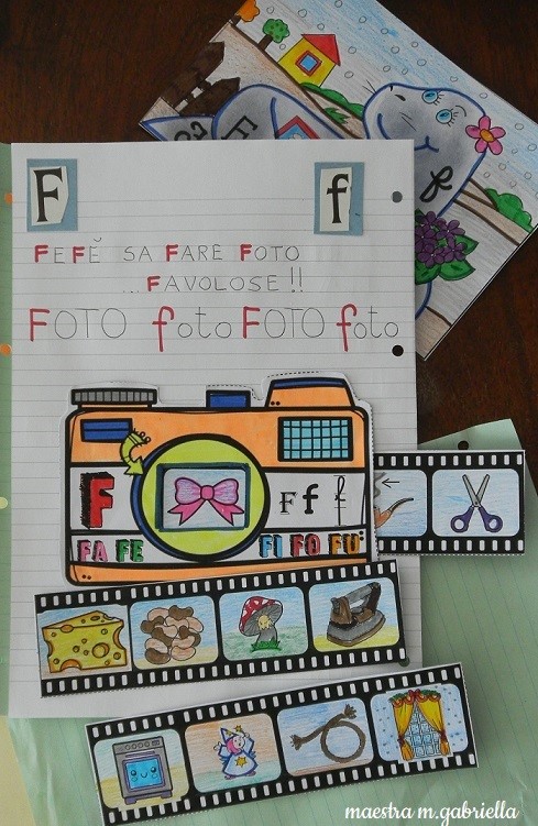 Schede didattiche lettera F classe prima