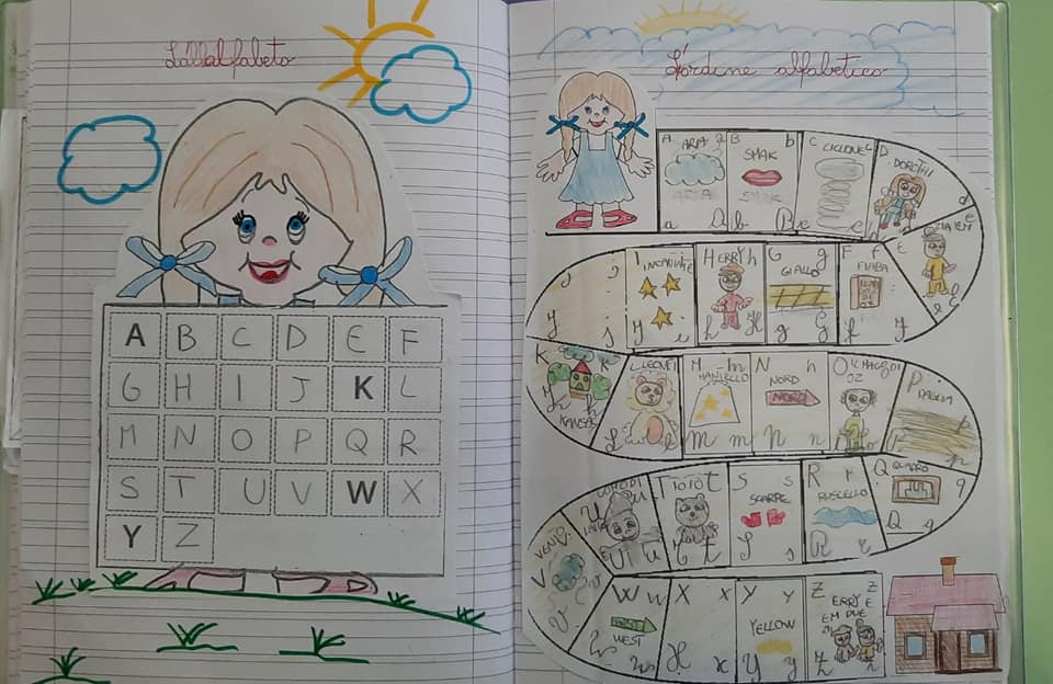 Ordine alfabetico e dizionario - attività sul quaderno