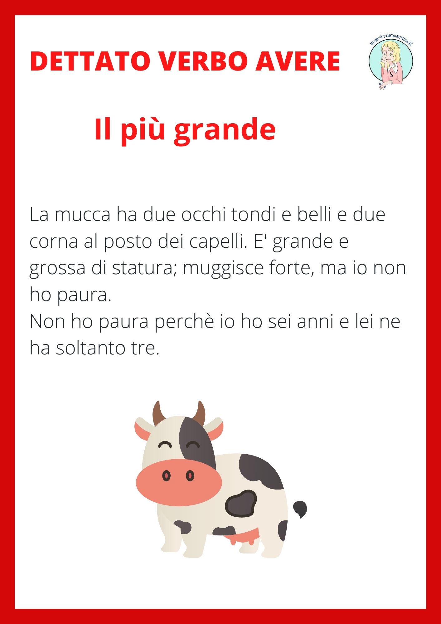 Uso dell'H - attività sul quaderno, schede, dettati dettato ortografico verbo avere e poesie