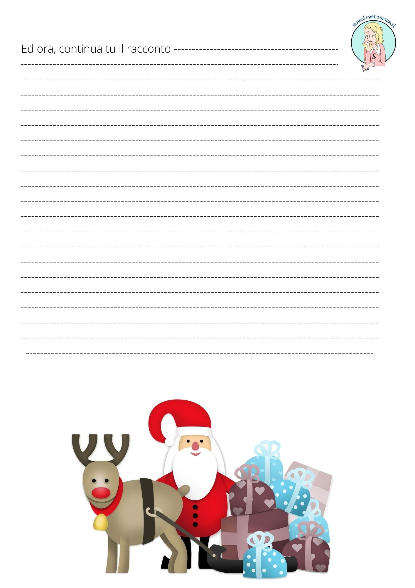 racconto fantastico classe quarta tema natale