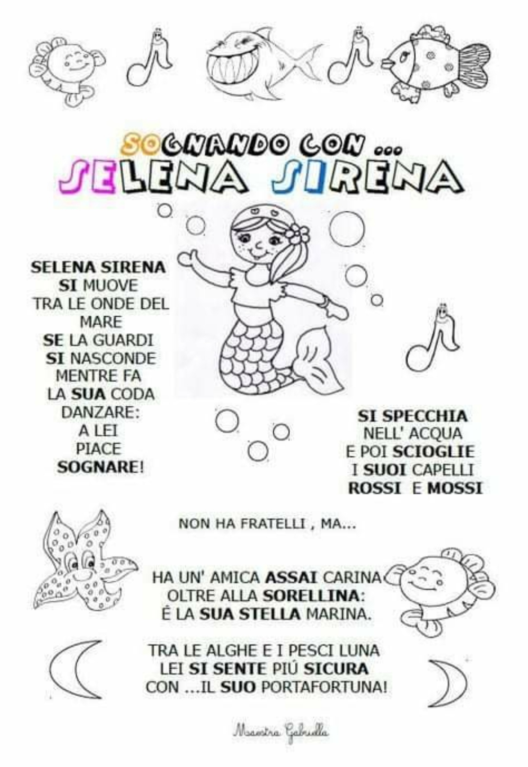 filastrocca storia lettera consonante S sa se si so su scuola primaria classe prima schede didattiche