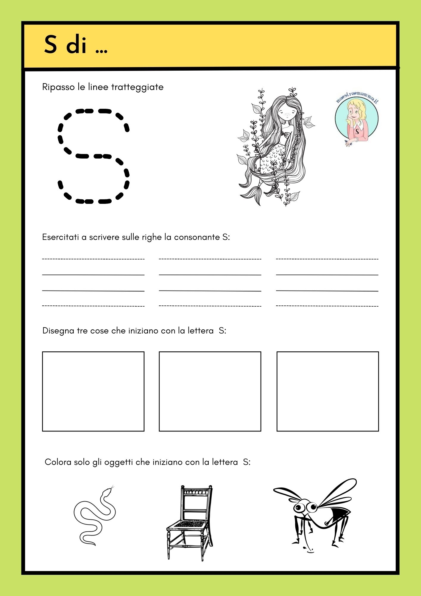 CONSONANTE S - sa se si so su – scuola primaria – classe prima – by Pilly Pilly Fotografie del lavoro svolto in classe