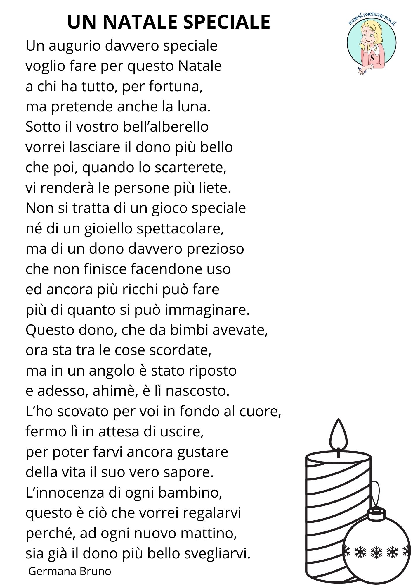 Un Natale speciale - poesia di Germana Bruno