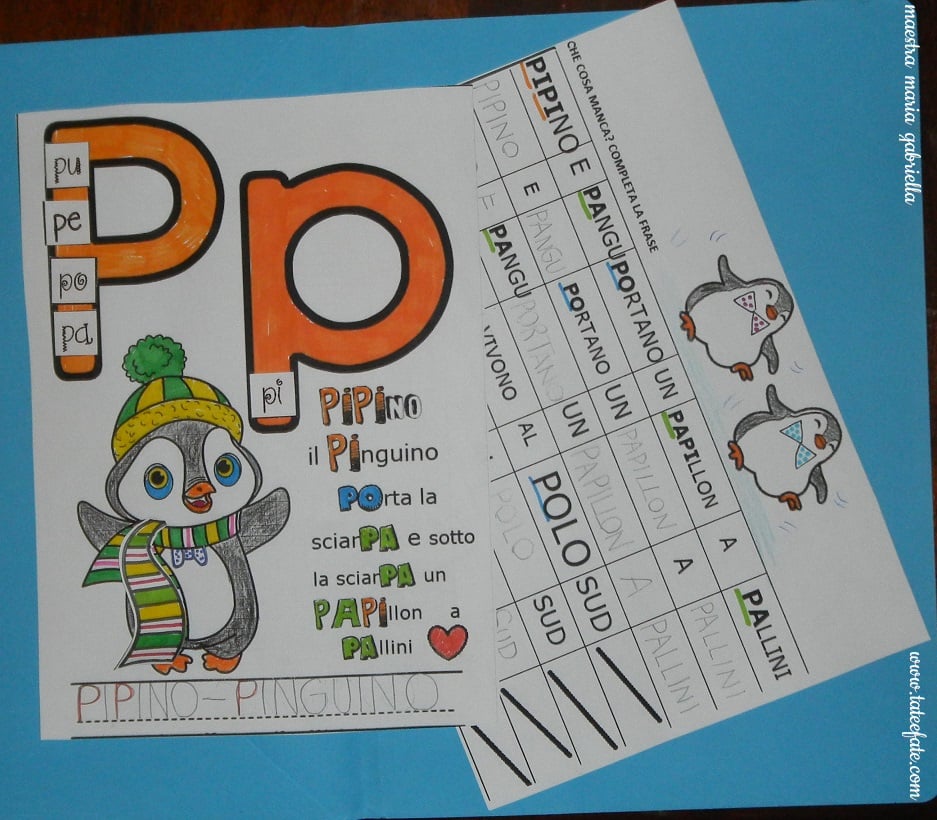lettera p scuola primaria