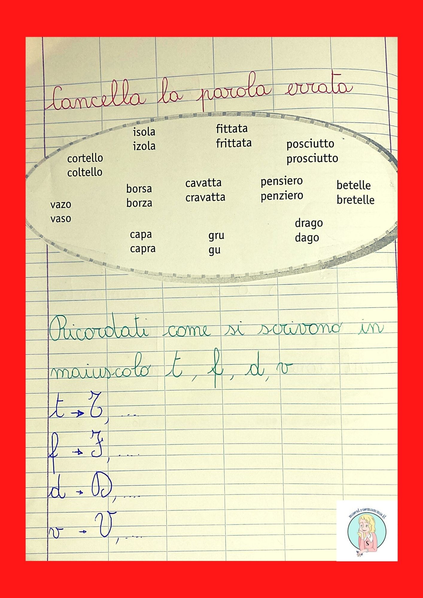 cancella la parola sbagliata b o b s o z f o v I suoni simili - classe seconda - unità didattica - proposta per la classe