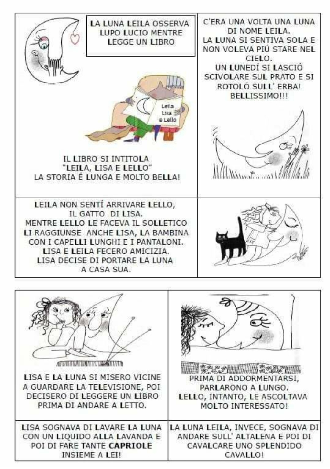 storia lettera consonante L classe prima