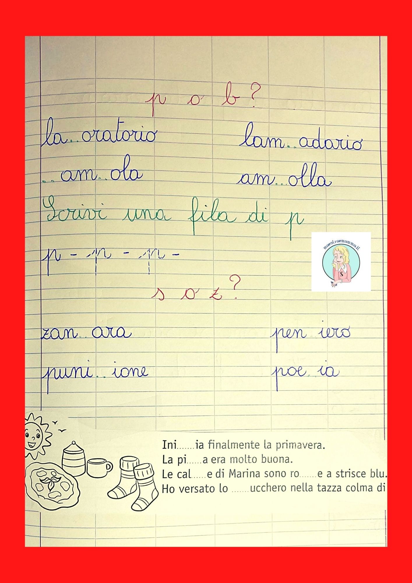 b o b s o z f o v I suoni simili - classe seconda - unità didattica - proposta per la classe