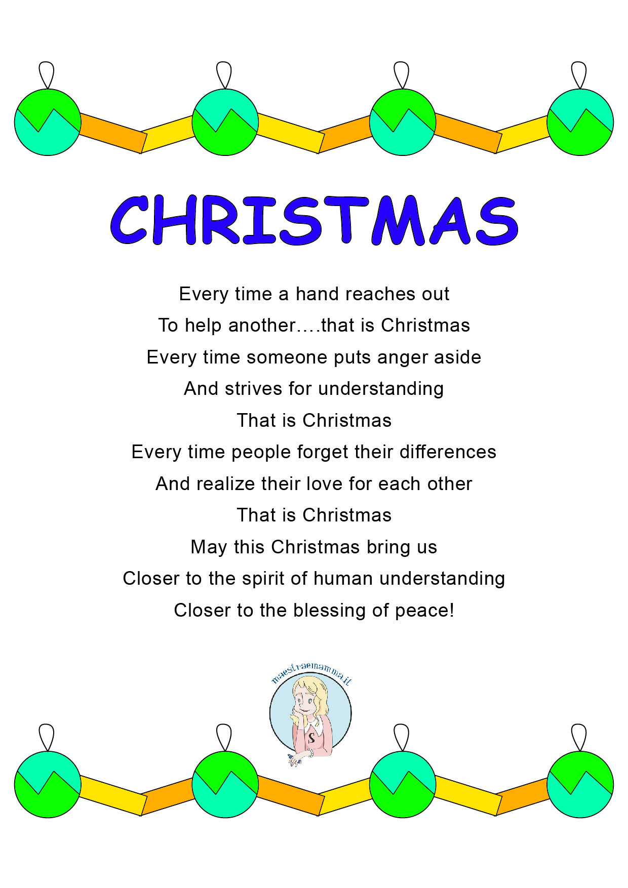 Poesia Natale inglese christmas Poesia Natale inglese the joy of giving -Christmas Poems for Kid
