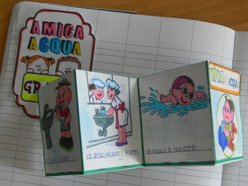 schede didattiche attività suono cqu famiglia acqua classe prima seconda scuola primaria