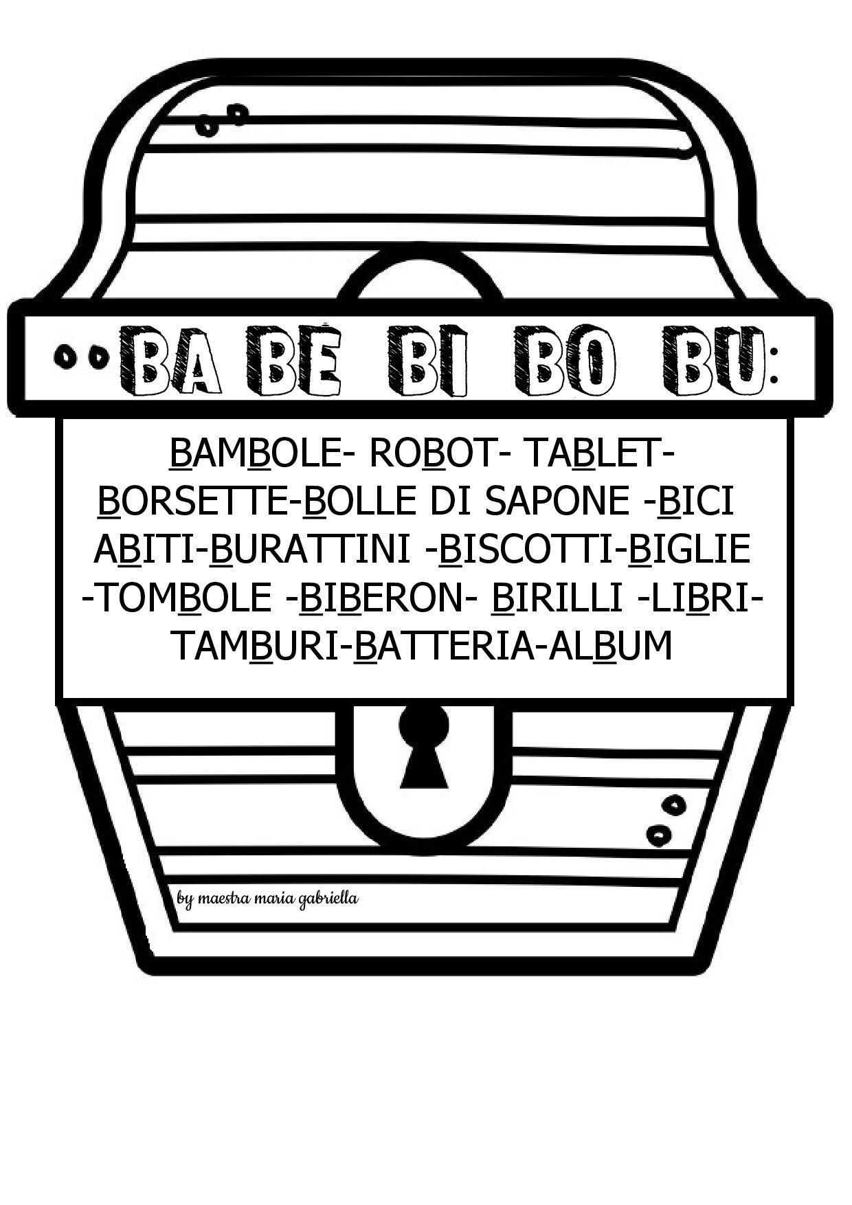 PDF: B come BAULE dei BALOCCHI di BABBO NATALE