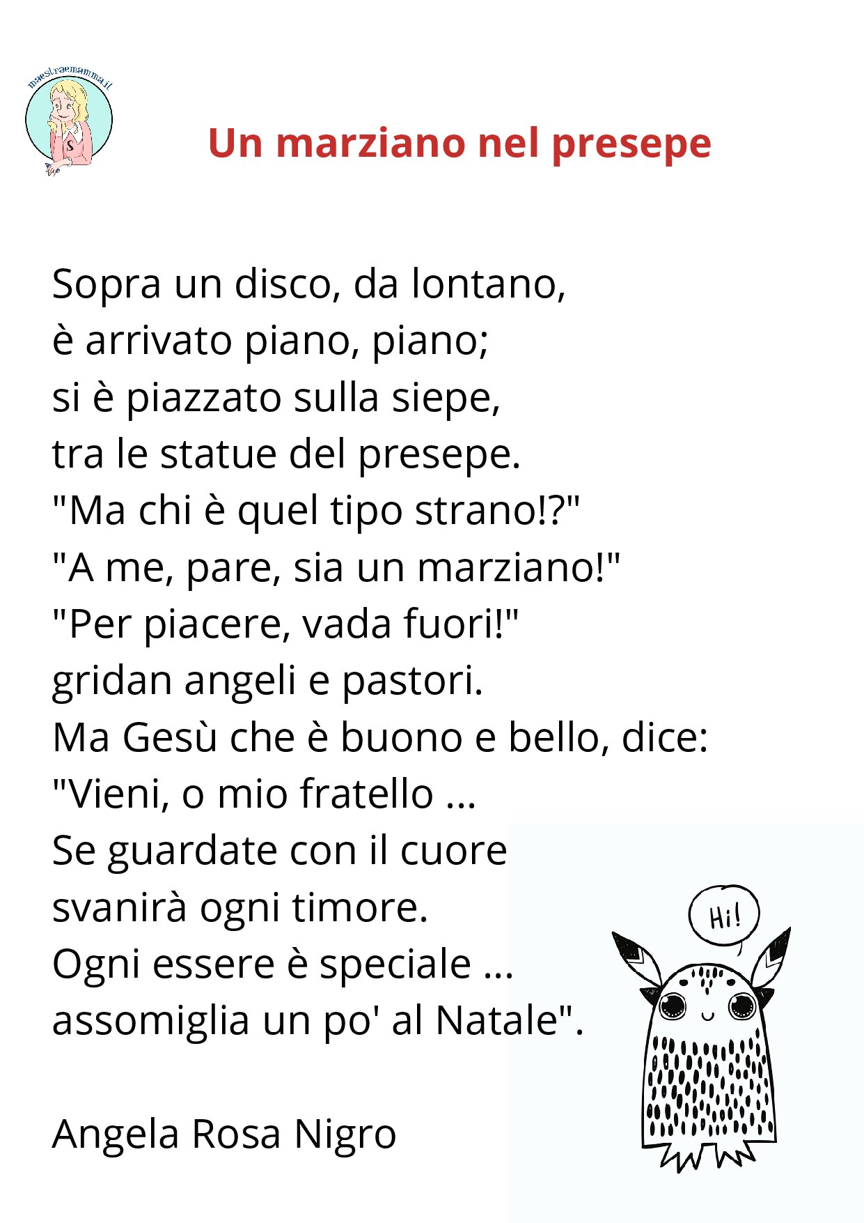PDF della scheda didattica: poesia + domande 