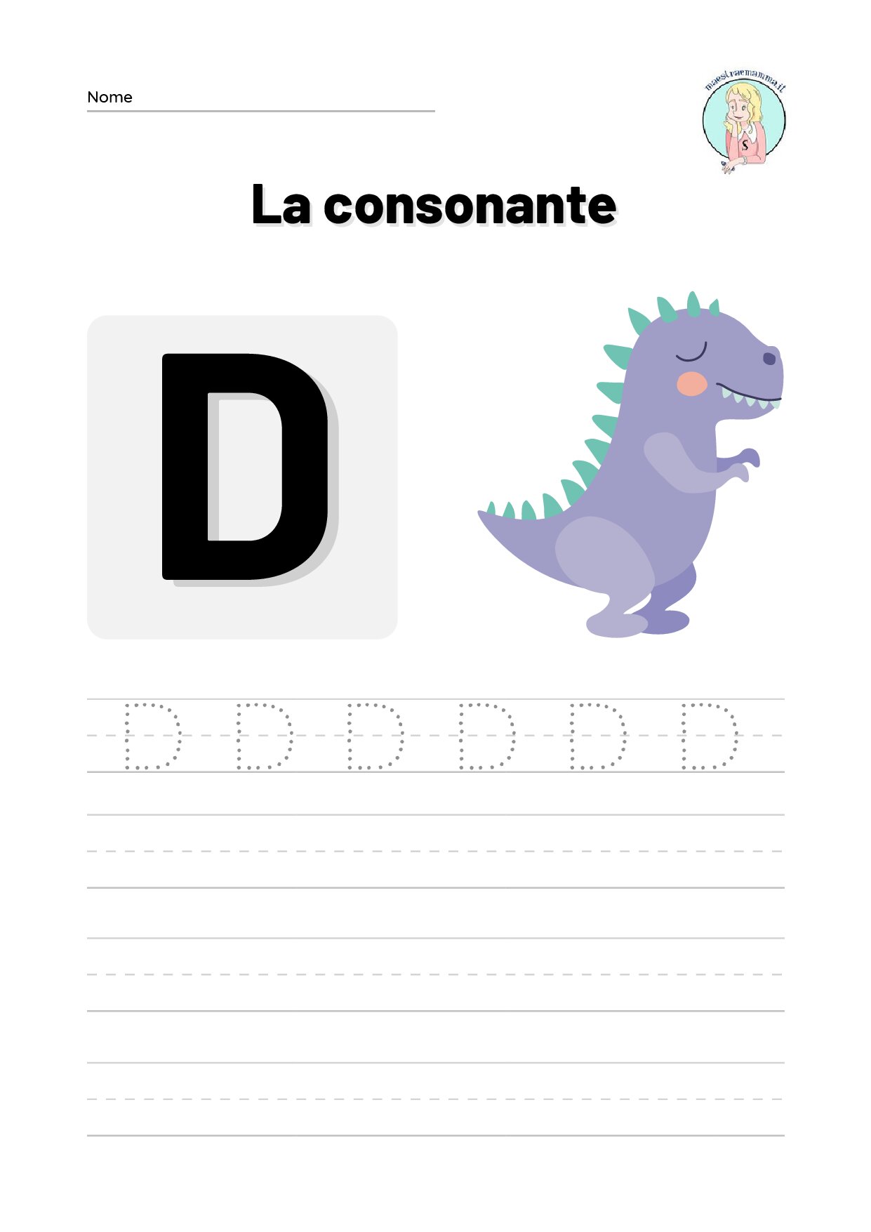 PDF SCHEDA DIDATTICA D DI DINOSAURO 