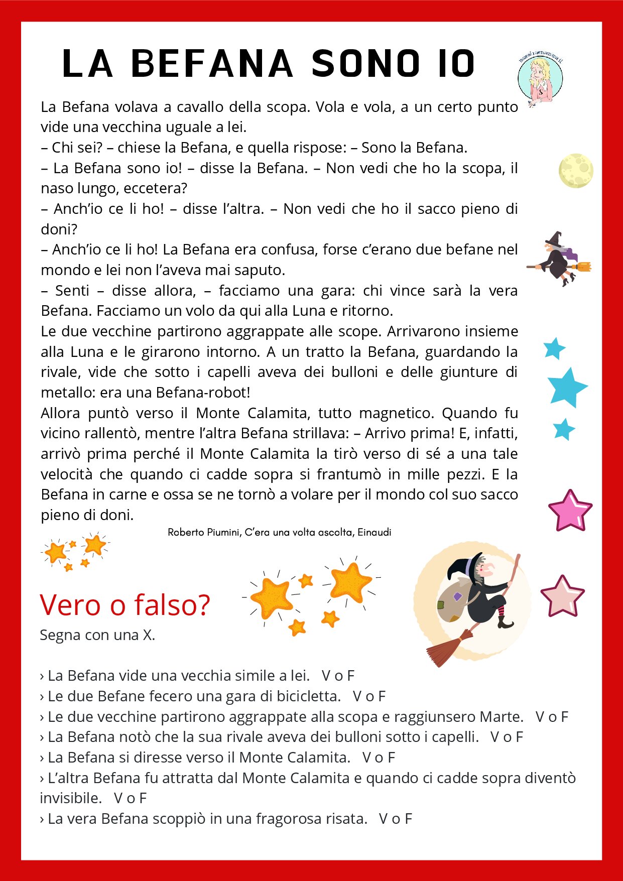 PDF per scaricare le schede in formato A4
