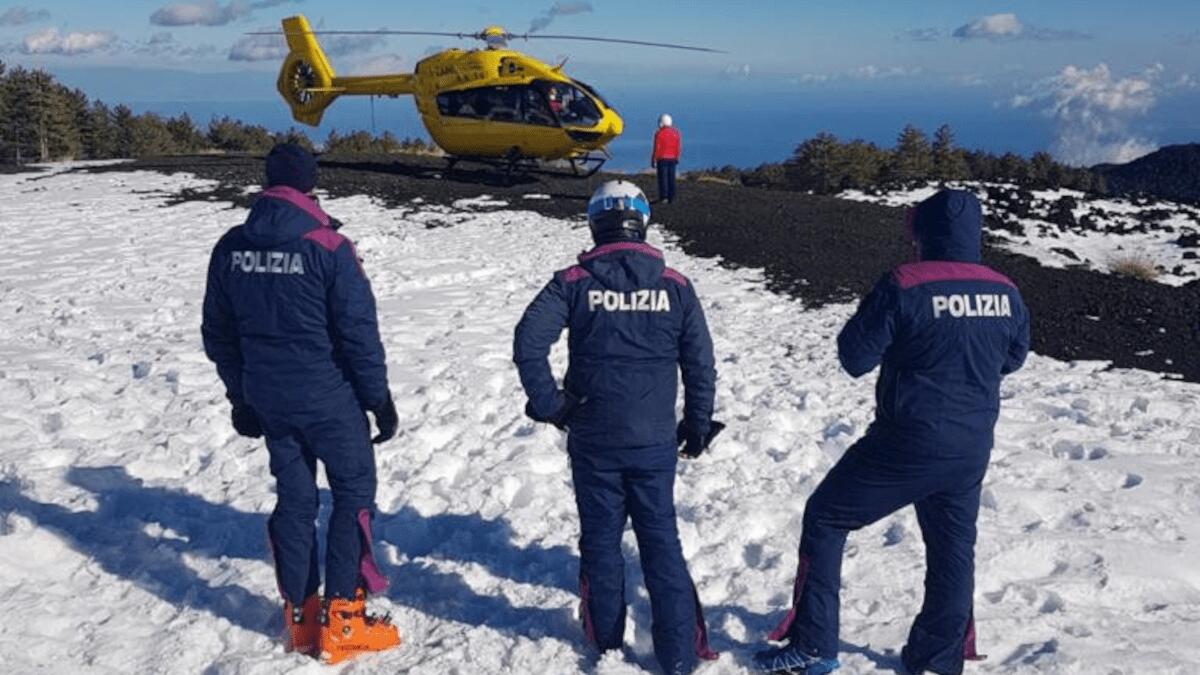 Attivo il servizio di sicurezza e soccorso della Polizia di Stato sull’Etna e nelle piste da scii - 