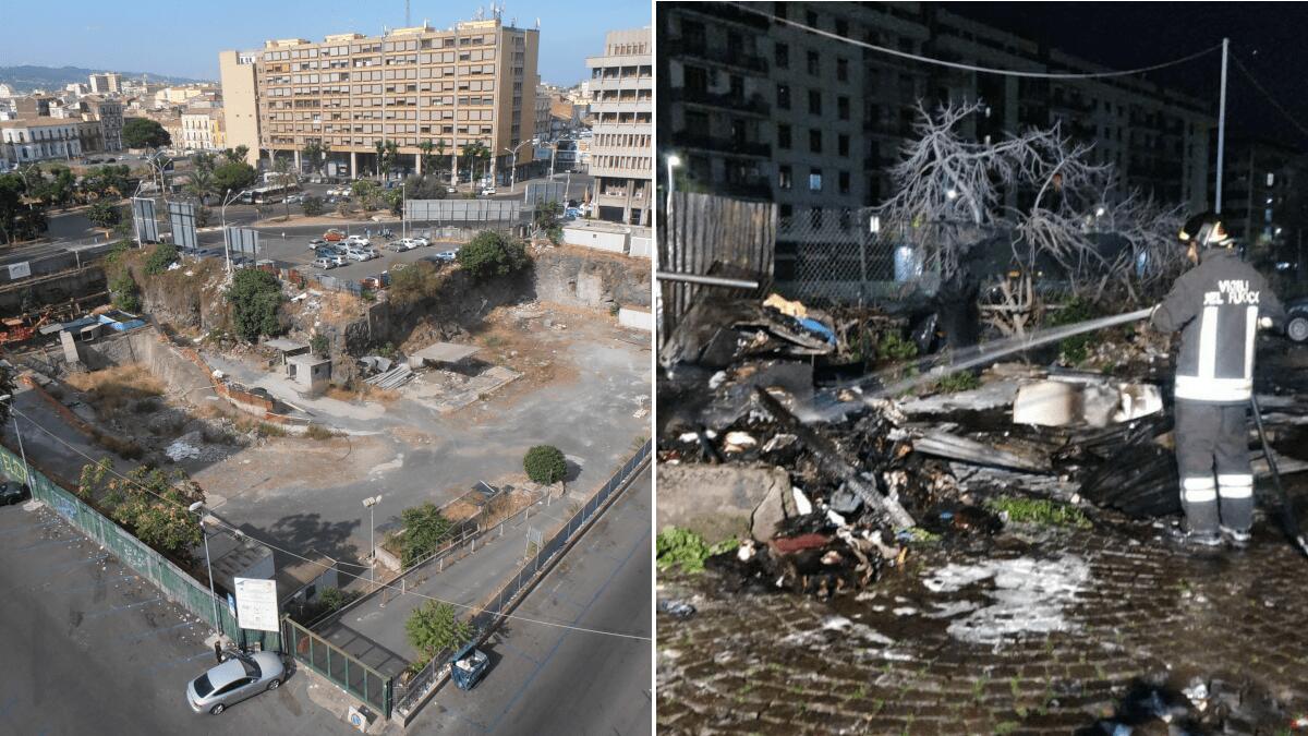 Incendio piazza della Repubblica: nuovo degrado ma vecchio allarme in Corso Sicilia - 