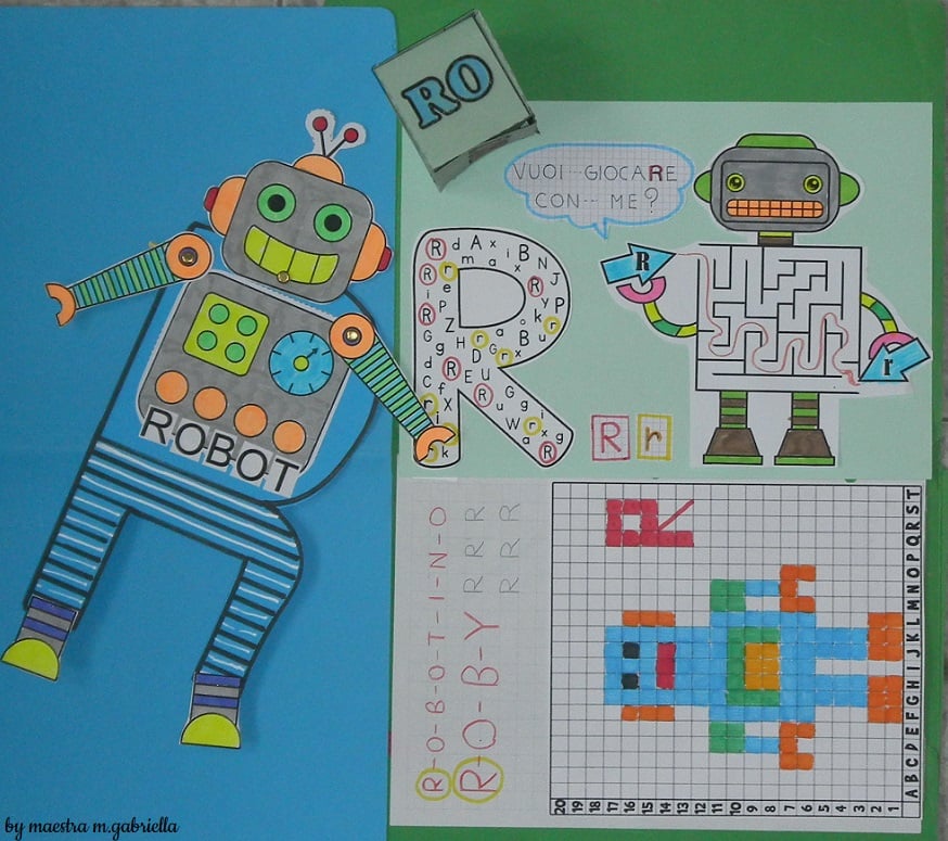 CONSONANTE R - ra re ri ro ru - scuola primaria - classe prima - by Pilly Pilly Fotografie del lavoro svolto in classe schede didattiche da stampare a colori e in PDF sulla lettera R