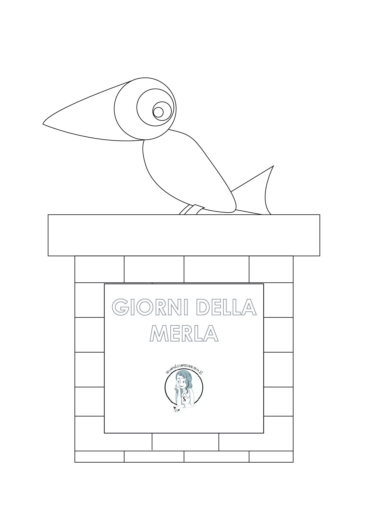 i giorni della merla disegni da stampare colorare a colori scuola infanzia primaria