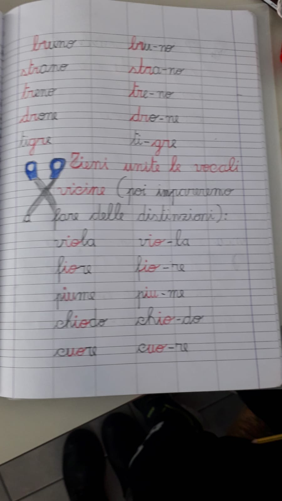 regole divisione in sillabe scuola primaria