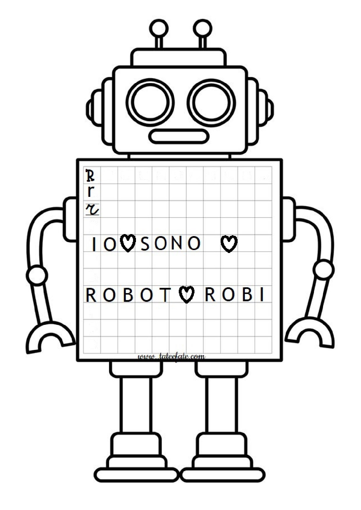R di Robot schede miste inspiration 