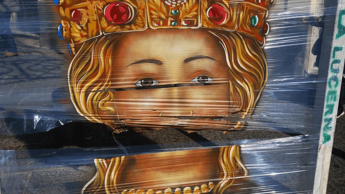 L’omaggio artistico a Sant’Agata per i festeggiamenti agatini è stato vandalizzato (FOTO) - 