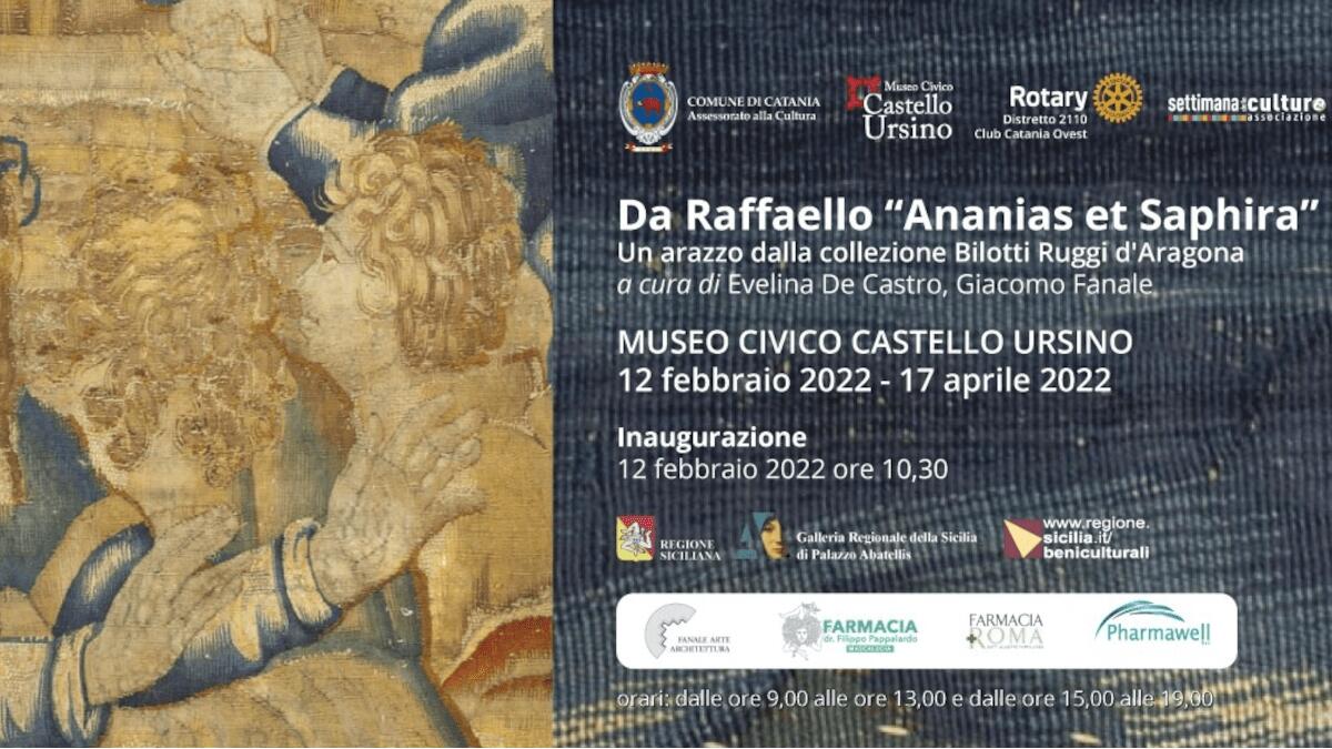 L’arazzo di Raffaello “Ananias et Saphira” in esclusiva al Castello Ursino sino ad aprile - 