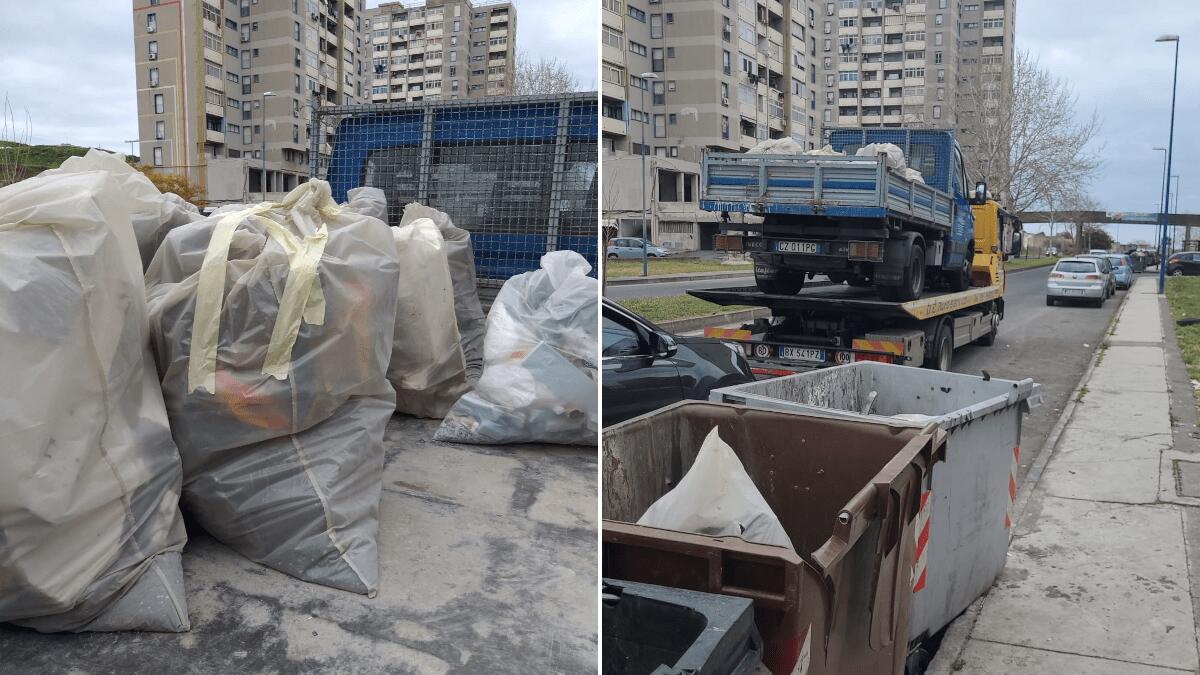 Individuato altro svuota cantine con autocarro a Librino intento a gettare rifiuti speciali - 