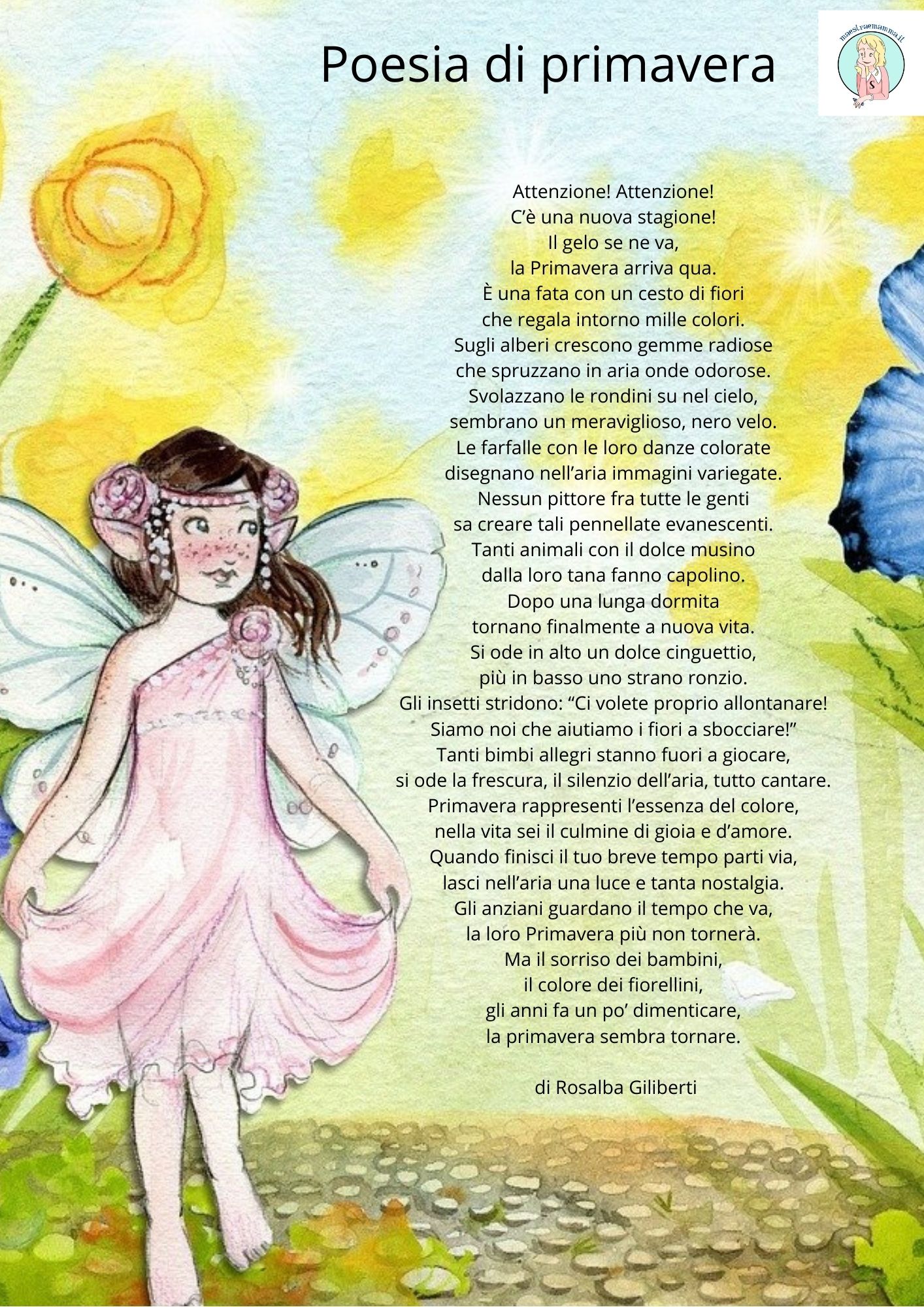 Poesia di primavera per bambini di Rosalba Giliberti