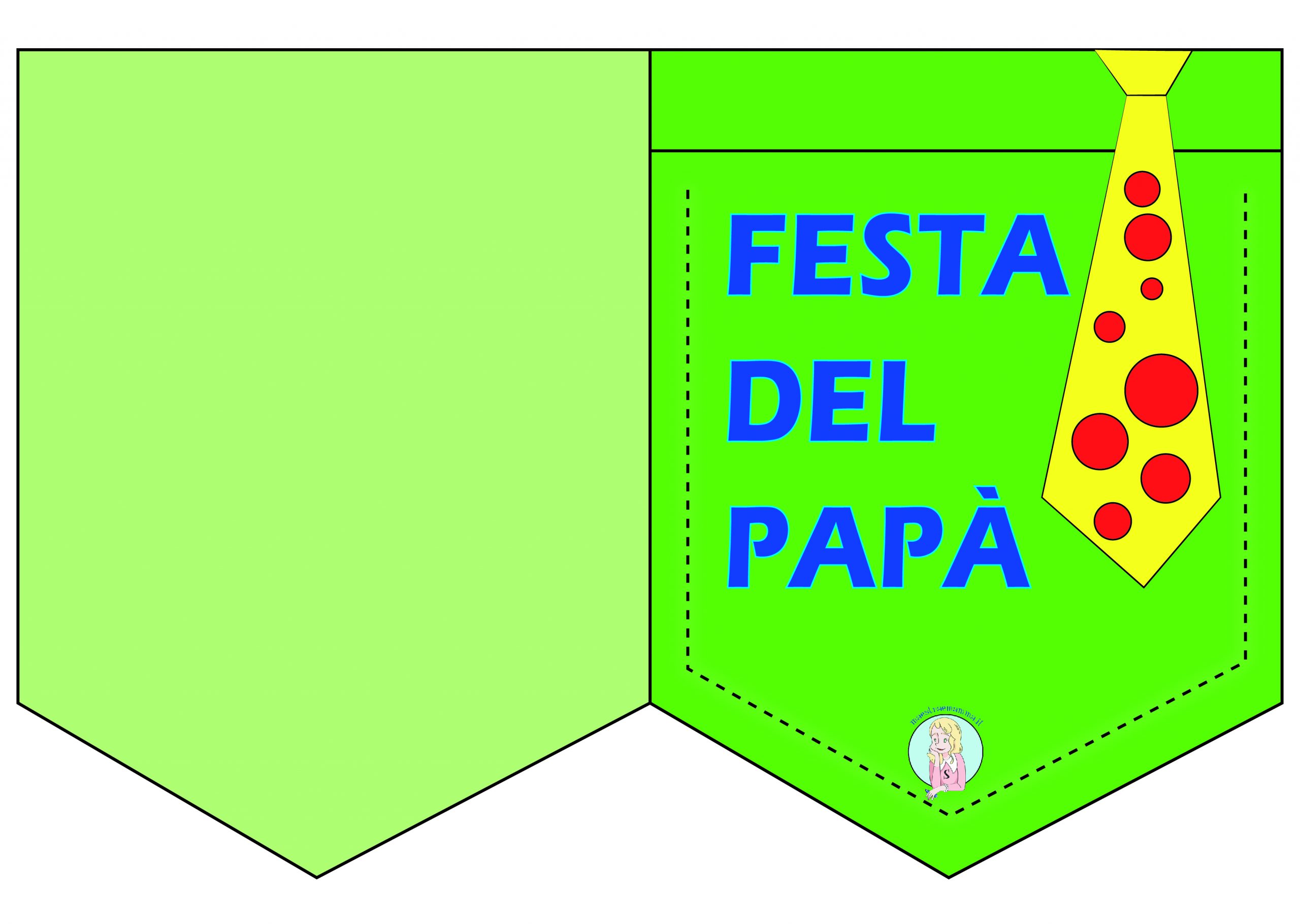 Biglietto festa del papà da stampare