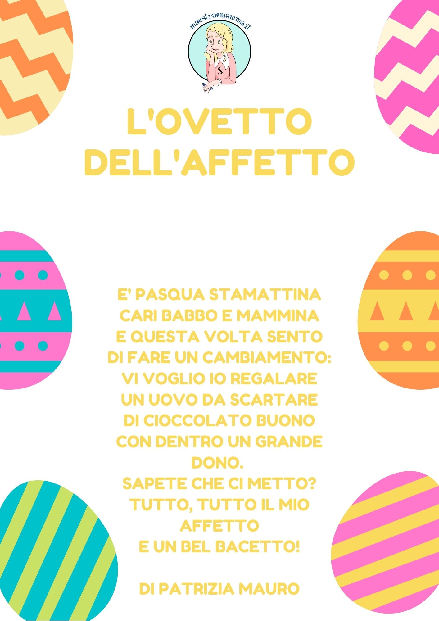 Poesia di Pasqua- l'ovetto dell-affetto