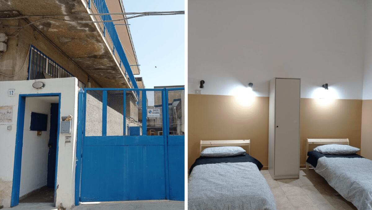 Librino, bene confiscato alla mafia trasformato in dormitorio con 25 posti letto - 