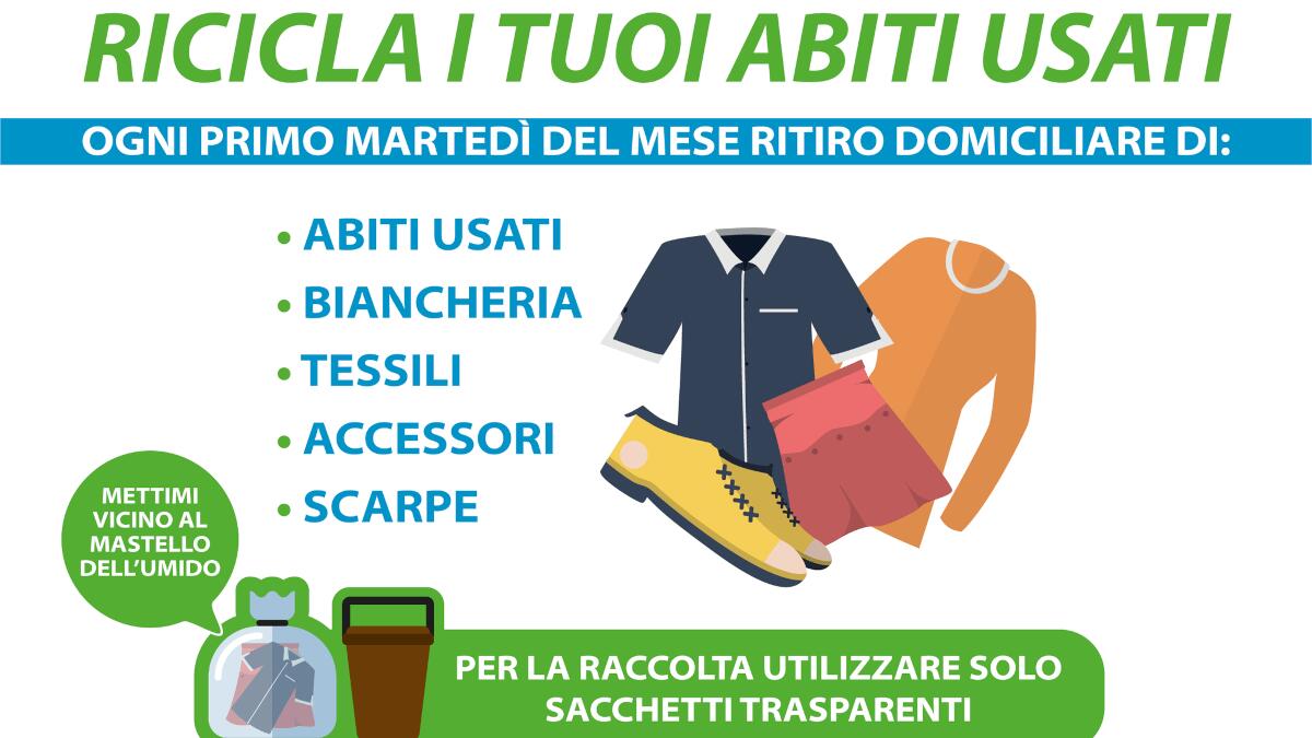 Ritiro domiciliare degli abiti usati a Catania: ogni primo martedì del mese in favore dell’ambiente - 