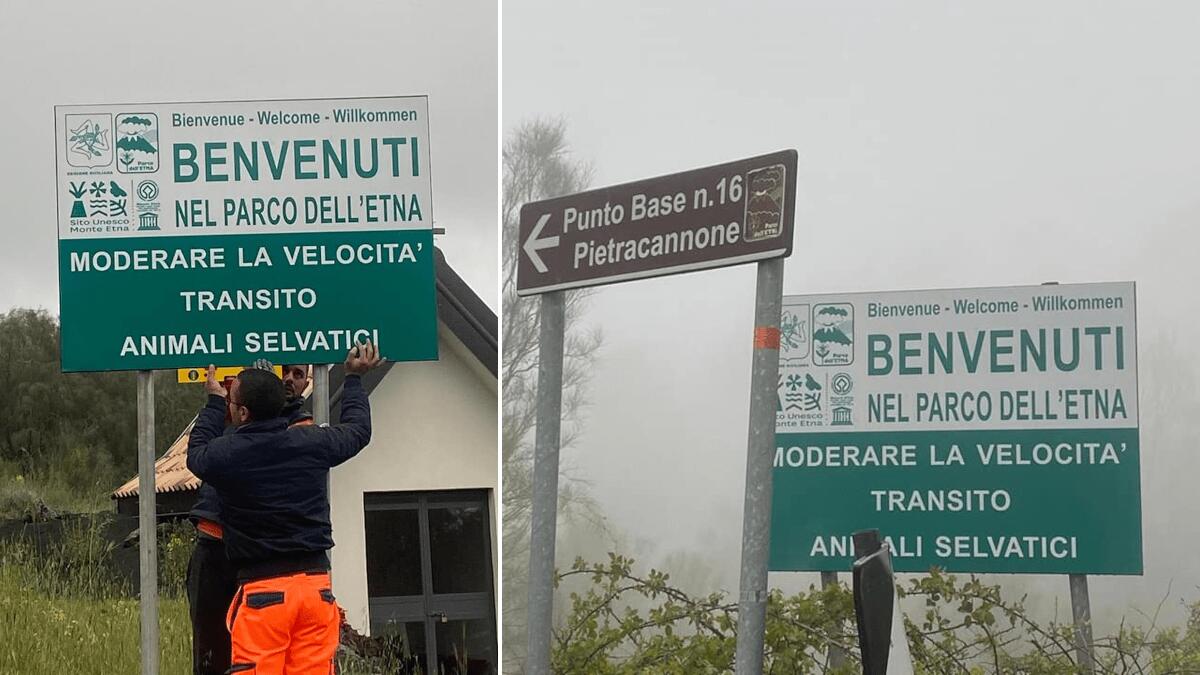 Installazione cartelli informativi e di raccomandazione intorno al Parco dell’Etna (FOTO) - 
