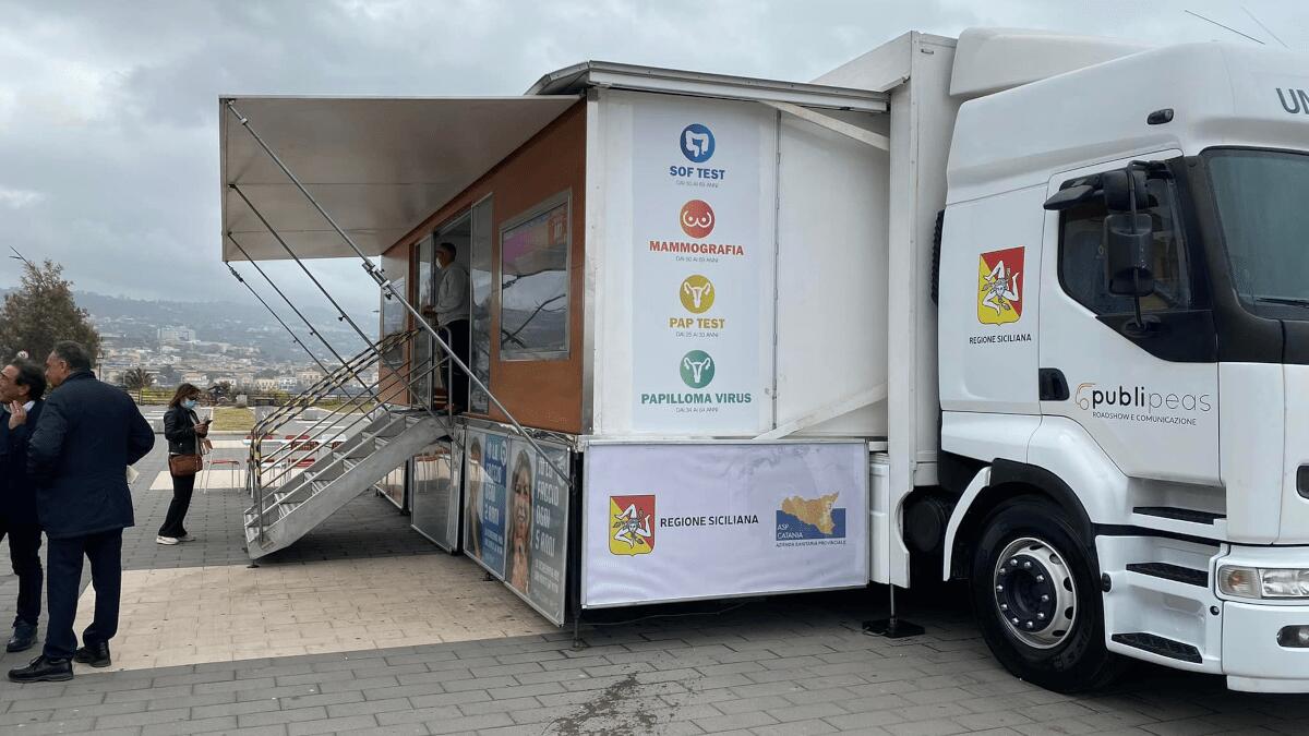 Esami gratuiti nel camper prevenzione oncologica ASP al Lungomare (che visiterà altri 58 Comuni) - 