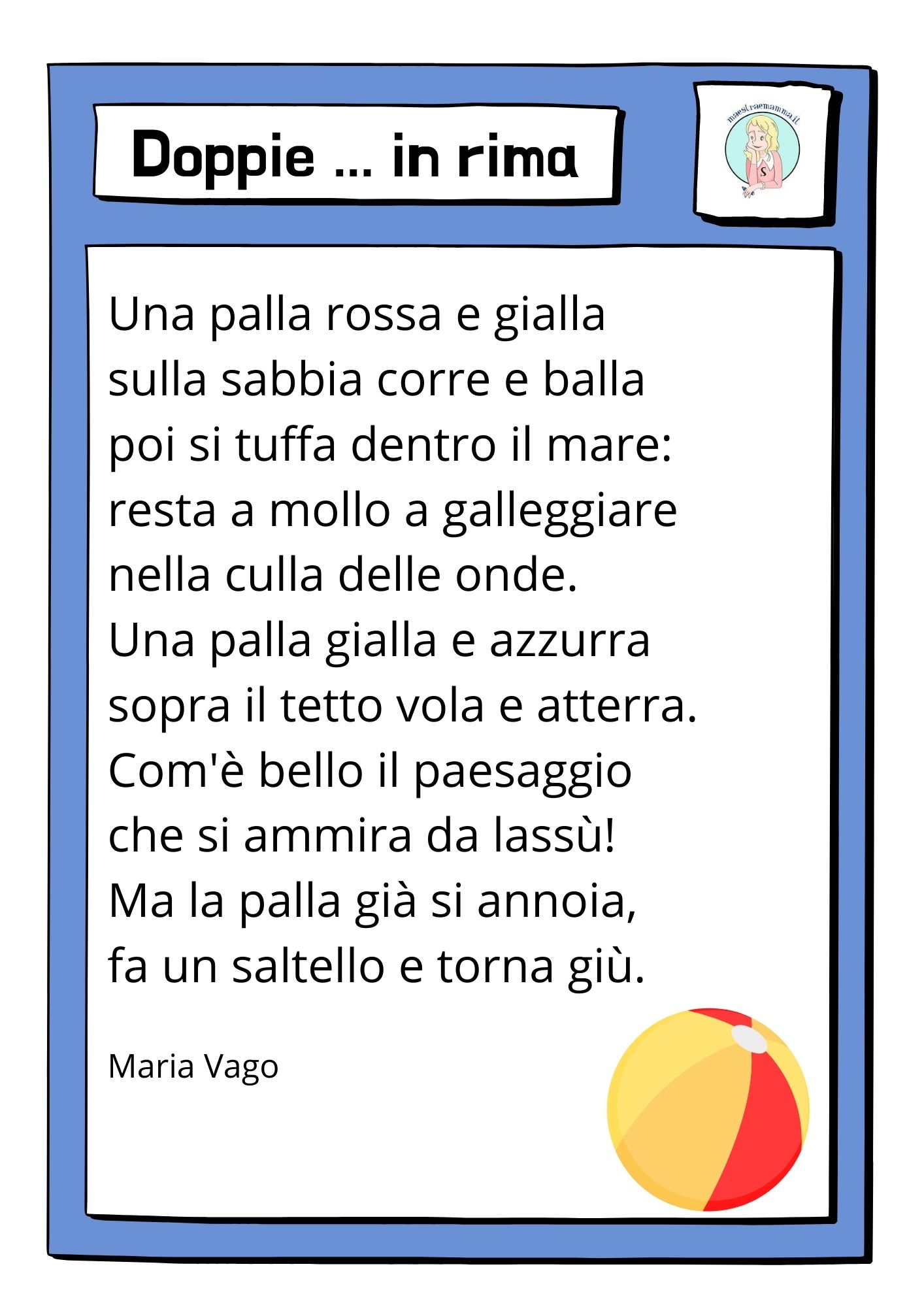 dettato ortografico sulle doppie
