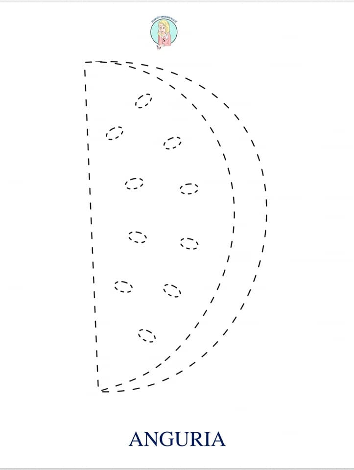 disegni estivi unisci e segui il tratteggio pregrafismi per bambini
