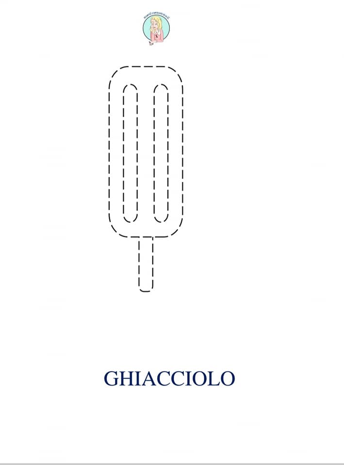 disegni estivi unisci e segui il tratteggio