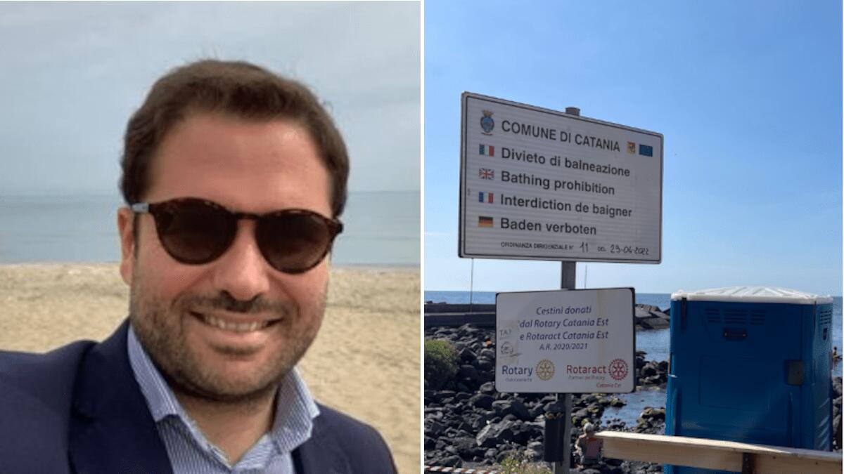 Solarium piazza Europa e divieto di balneazione, Cristaldi: «Scaletta fuori dalla zona vietata» - 