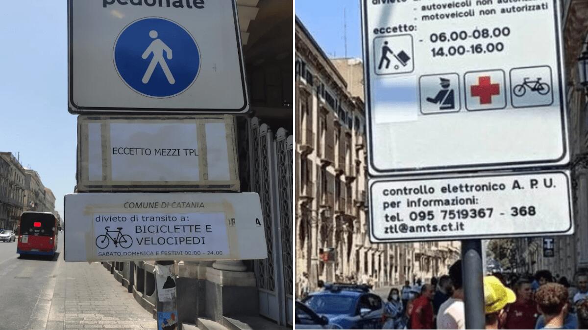 Divieto di accesso in via Etnea rimosso: nessun rischio multa ma qual è stato il senso? - 