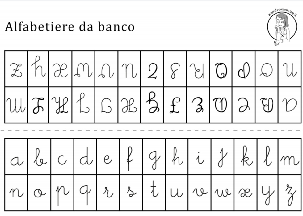 ALFABETIERE DA BANCO PIEGHEVOLE