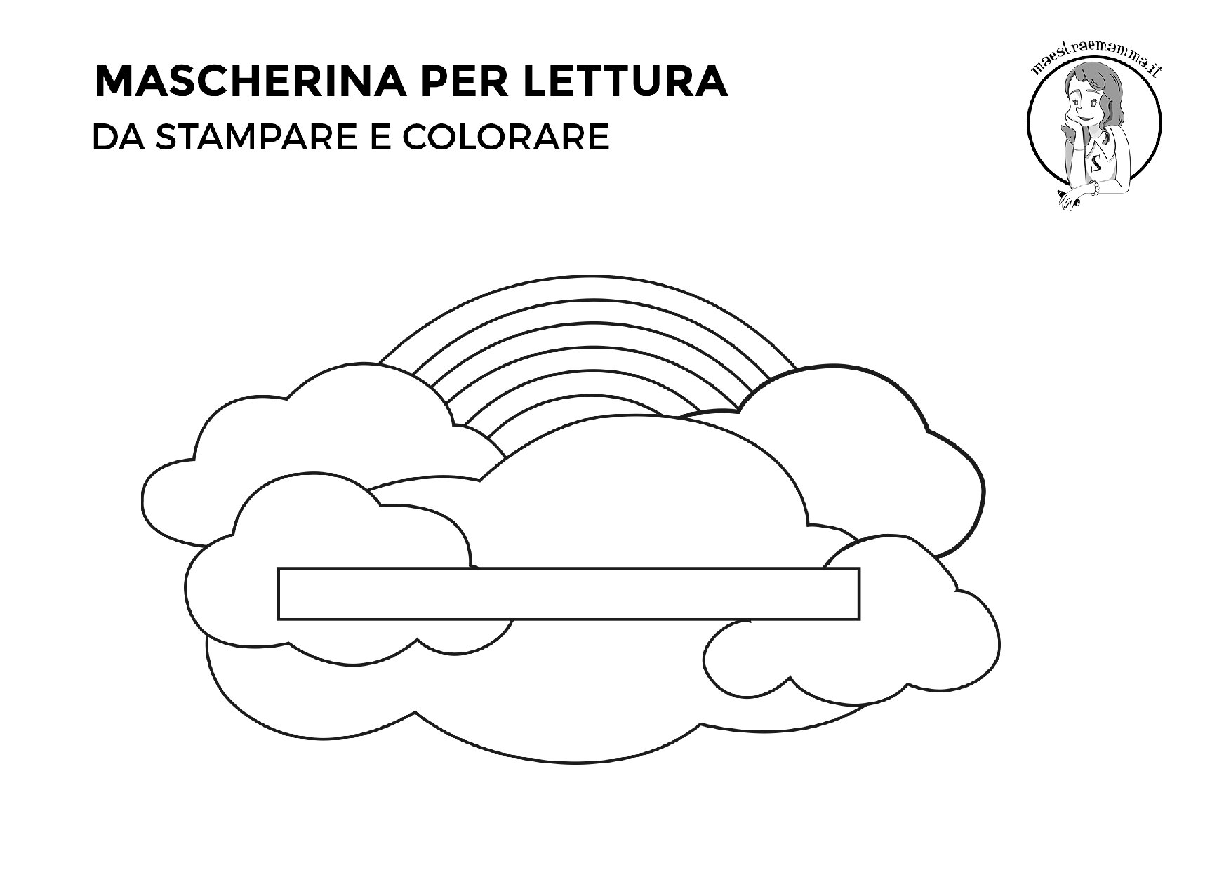 BIANCO E NERO - PDF per stampare la maschera per la lettura