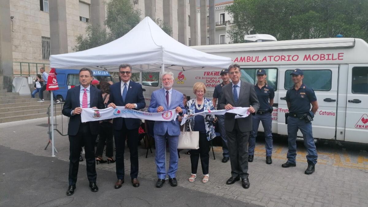 Commemorazione Giudice Livatino con raccolta straordinaria di sangue in piazza Verga - 