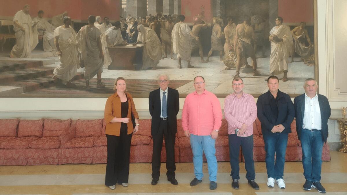 Il Commissario Portoghese ha ricevuto la delegazione bulgara di Sadovo a Palazzo degli Elefanti - 