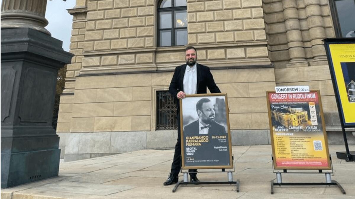 Successo internazionale pianista catanese Pappalardo Fiumara: esibizione al Rudolfinum di Praga - 