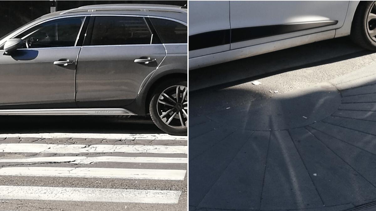I parcheggi selvaggi a Catania sono gravosi soprattutto per l’inciviltà tra scivole e strisce pedonali - 