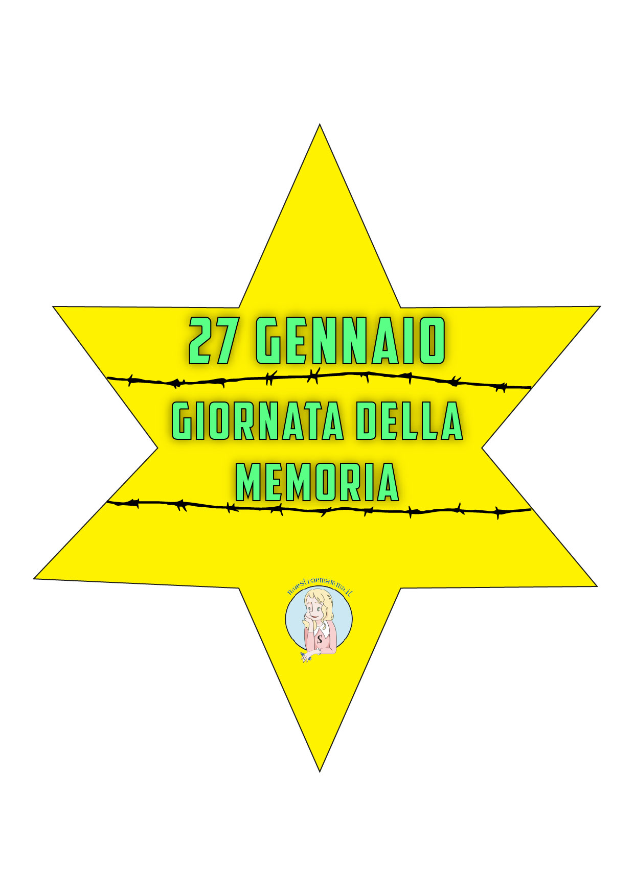 disegni giornata della memoria: per non dimenticare per bambini da stampare
