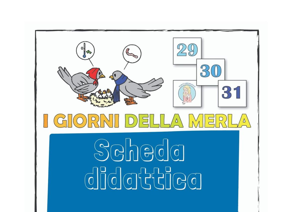 Scheda didattica giorni della merla (la storia) - 